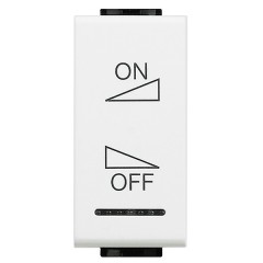 Клавиши с символами для автоматизации для 2 функций 1м регулировка ON-OFF  LivingLight белый