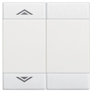 Клавиши с символами для автоматизации для 2 функций 2м ВВЕРХ-ВНИЗ Bticino LivingLight белый
