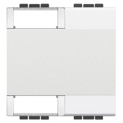 Клавиша с 2 отверстиями для вставки символа 2 модуля Bticino MyHOME LivingLight белый