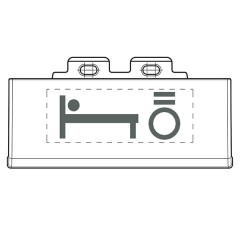 Набор вставок "прикроватный свет" 50 штук Bticino MyHOME LivingLight белый