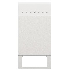 Клавиша с 1 отверстием для вставки символа 1 модуль Bticino MyHOME LivingLight белый