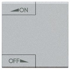 Клавиши с символами для автоматизации для 2 функций 2м регулировка ON-OFF LivingLight алюминий