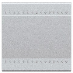 Клавиши без символа 2 модуля Bticino MyHOME LivingLight алюминий