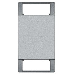 Клавиша с 2 отверстиями для вставки символа 1 модуль Bticino MyHOME LivingLight алюминий