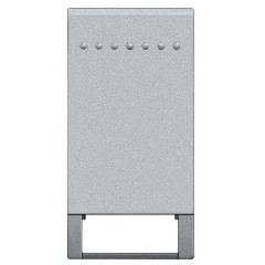 Клавиша с 1 отверстием для вставки символа 1 модуль Bticino MyHOME LivingLight алюминий