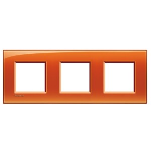 Купить Рамка прямоугольная, 3 поста LivingLight Оранжевый