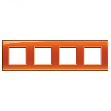 Купить Рамка прямоугольная, 4 поста LivingLight Оранжевый