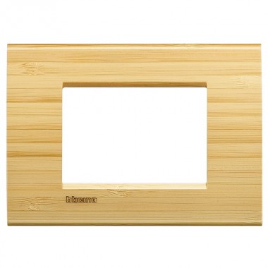 Обзор LivingLight Рамка прямоугольная, 3 модуля, цвет Бамбук