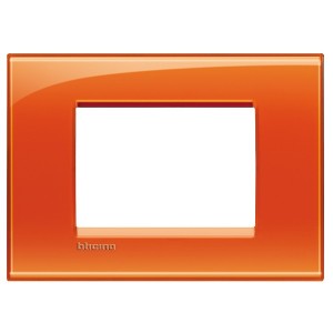 Рамка прямоугольная, 3 модуля LivingLight Оранжевый