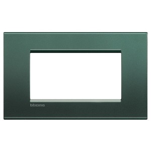 Обзор LivingLight Рамка прямоугольная, 4 модуля, цвет Зеленый шелк
