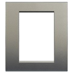 LivingLight Рамка прямоугольная, 3+3 модуля, цвет Серый шелк
