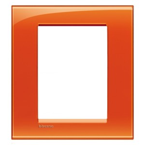 Рамка прямоугольная, 3+3 модуля LivingLight  Оранжевый