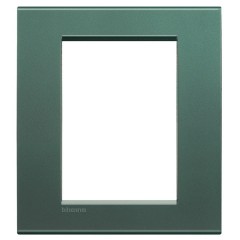 LivingLight Рамка прямоугольная, 3+3 модуля, цвет Зеленый шелк