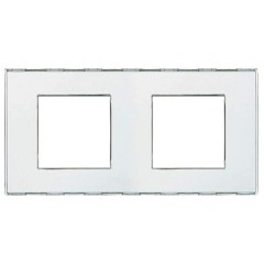 Рамка прямоугольная, 2 поста LivingLight Kristall