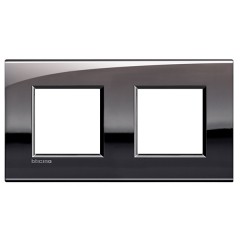 Рамка AIR 2 поста LivingLight Олово