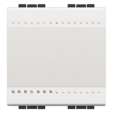 Обзор Выключатель с автоматическими клеммами, размер 2 модуля LivingLight Белый