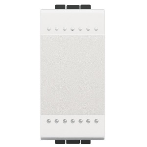 Кнопка с автоматическими клеммами, размер 1 модуль LivingLight Белый