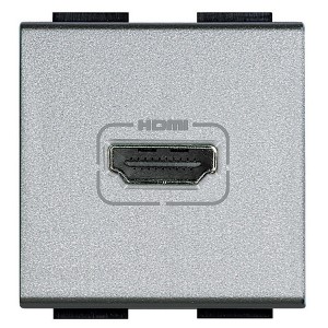 Купить Разъем HDMI 2 модуля LivingLight Алюминий