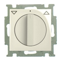 Выключатель для жалюзи поворотный  ABB Basic 55  слоновая кость (2713 UCDR-92) (бежевый)