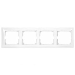 Рамка  ABB Basic 55 4 поста альпийский белый (2514-94)