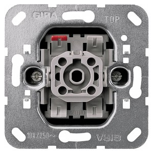 Обзор Выключатель/Переключатель 1-клавишный 10А 250В Gira механизм