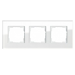 Отзывы Рамка 3-ая Gira Esprit Белое стекло