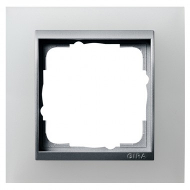 Отзывы Рамка 1-ая Gira Event Белый Полупрозрачный цвет вставки Алюминий