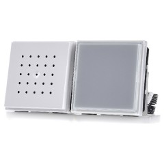 Вызывная аудиостанция для скрытого монтажа, на 1 абонента Gira TX_44 Белый, белая подсветка