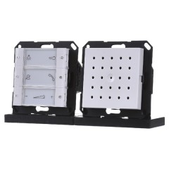 Внутренняя квартирная аудиостанция hand free скрытого монтажа Gira System 55 + E22 Белый глянцевый