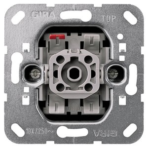 Переключатель кнопочный 1-клавишный 10А 250В Gira механизм