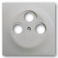 Накладка TV+FM+SAT розетки ABB impuls серебристый металлик (1743-03-783)