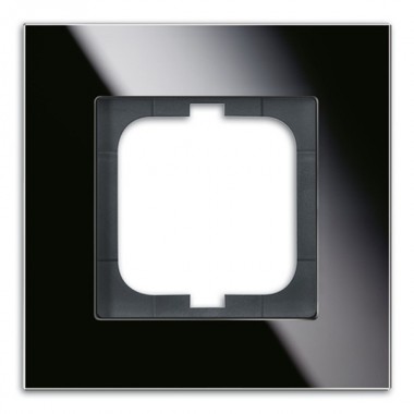 Обзор Рамка ABB Carat 1 пост черное стекло (1721-825)