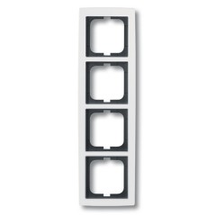 Рамка ABB Solo 4 поста белый (1724-84)