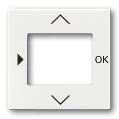 Накладка Электронного термостата и таймера 6455, 6456 ABB белый (6435-84)