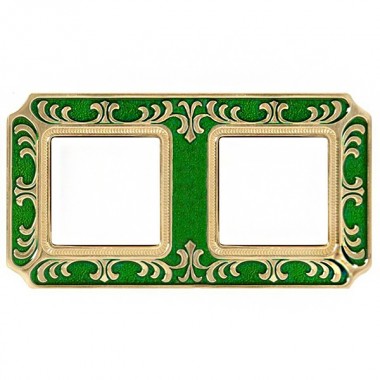 Купить Рамка 2-ная Siena Smalto Italiano Fede Emerald Green