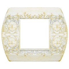 Рамка на 1 пост гор/верт Sanremo Fede white decaper