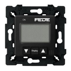 Терморегулятор цифровой 16A с LCD монитором комнатный Fede Черный