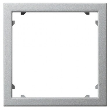Отзывы Промежуточная рамка для приборов с накладкой 45*45 мм (Alcatel) Gira алюминий