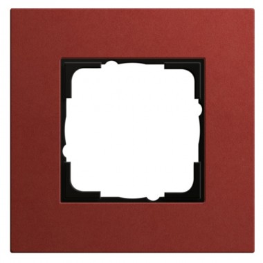 Обзор Рамка 1-ая Gira Esprit Linoleum-Multiplex Красный