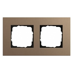 Рамка 2-ая Gira Esprit Linoleum-Multiplex Светло-коричневый