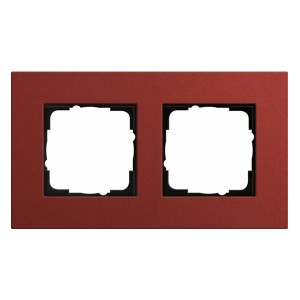 Купить Рамка 2-ая Gira Esprit Linoleum-Multiplex Красный