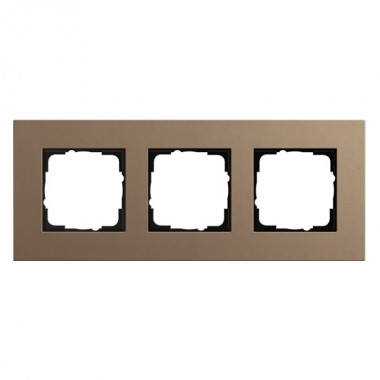Обзор Рамка 3-ая Gira Esprit Linoleum-Multiplex Светло-коричневый