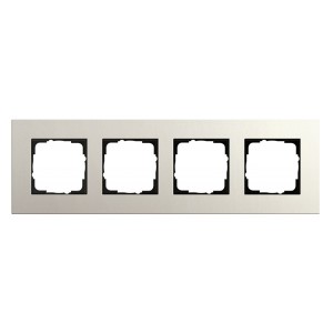Рамка 4-ая Gira Esprit Linoleum-Multiplex Светло-серый