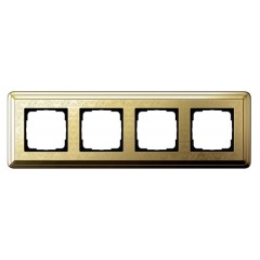 Рамка 4-ая Gira ClassiX Art Латунь/Латунь