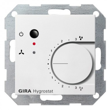 Купить Гигростат электронный Gira System 55+E22 белый глянцевый