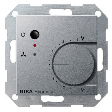 Купить Гигростат электронный Gira System 55 алюминий