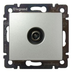 Розетка телевизионная Legrand Valena TV оконечная 10дБ 2400мГц алюминий