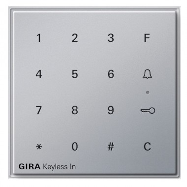 Отзывы Цифровой кодовый замок Gira TX_44 алюминий