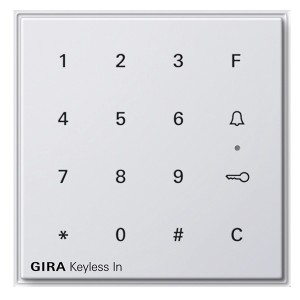 Купить Цифровой кодовый замок Gira TX_44 белый