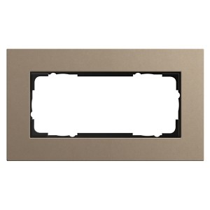 Отзывы Рамка 2-я без перегородки Gira Esprit Linoleum-Multiplex Светло-коричневый